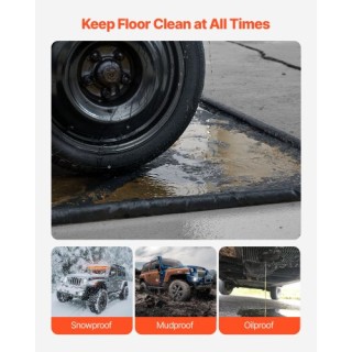 VEVOR Αντιολισθητικό PVC Χαλάκι Γκαράζ 2.6 x 6.1 μ - Μαύρο TCD8FT6I...