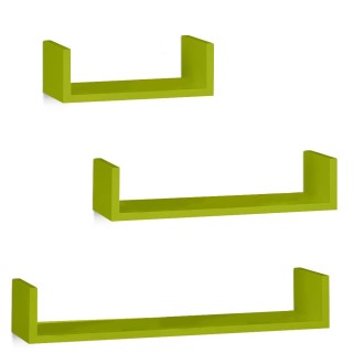 BAKAJI Σετ 3 Μοντέρνα Ράφια Τοίχου Σχεδιασμού με Άκρα Ράφι Ξύλο Πρ... BAKAJI Σετ 3 Μοντέρνα Ράφια Τοίχου Σχεδιασμού με Άκρα Ράφι Ξύλο Πρ...