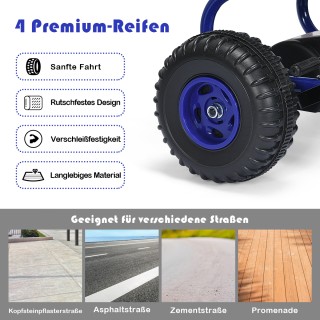 Costway  Παιδικό Ποδήλατο Go Kart με Πεντάλ και Ρυθμιζόμενο Κάθισμα...