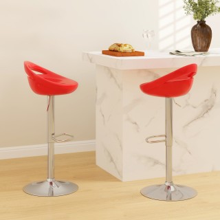 HOMCOM  Σετ 2 Περιστρεφόμενα Μπαρ Σκαμπό με Υποπόδιο, Ρυθμιζόμενο Ύ...