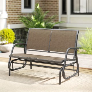 Outsunny Διθέσιο Κούνια Κήπου από Μέταλλο και Δίχτυ Υφάσματος, 120x...