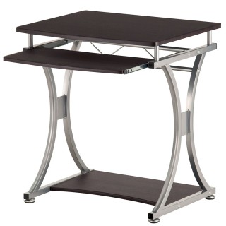 BAKAJI  Γραφείο Τραπέζι με Θέση Πληκτρολογίου Υπολογιστή Ξύλο και Μ...