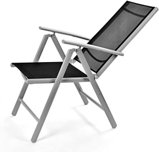 BAKAJI  Σετ 2 Καρέκλες Κατασκήνωσης Πτυσσόμενη Καρέκλα Κήπου Ρυθμιζ...