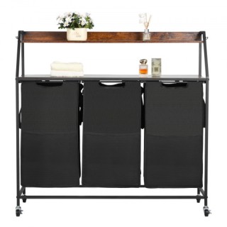 VEVOR Δίχωρος Σαμαράς Ρούχων με Ρόδες και Γάντζους - 3 Τμήματα XYLE... VEVOR Δίχωρος Σαμαράς Ρούχων με Ρόδες και Γάντζους - 3 Τμήματα XYLE...