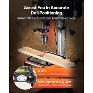 VEVOR 304,8 χιλ. Επιτραπέζιο Δράπανο, 750W, Μεταβλητή Ταχύτητα 340-...