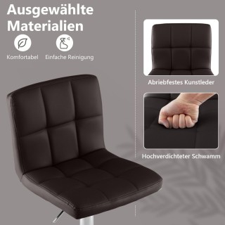 Costway Σετ 2 Ρυθμιζόμενων Περιστρεφόμενων Σκαμπό Μπαρ με Άνετη Πλά... Costway Σετ 2 Ρυθμιζόμενων Περιστρεφόμενων Σκαμπό Μπαρ με Άνετη Πλά...