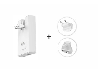 SWISSTEN Προσαρμογέας Ταξιδιού GaN USB-C + USB-A 45W, Ανταλλάξιμες ...