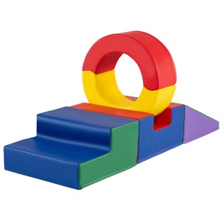 Costway Πενταμερές Μαλακό Παιδικό Αναρριχητικό Παιχνίδι για Νήπια σ...