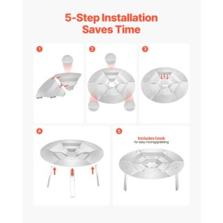 VEVOR Ανοξείδωτος Ανακλαστήρας Θερμότητας για Solo Stove Yukon 685.... VEVOR Ανοξείδωτος Ανακλαστήρας Θερμότητας για Solo Stove Yukon 685....