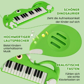 Costway Παιδικό Ψηφιακό Πιάνο 25 Πλήκτρων με Ενσωματωμένη Μουσική &...