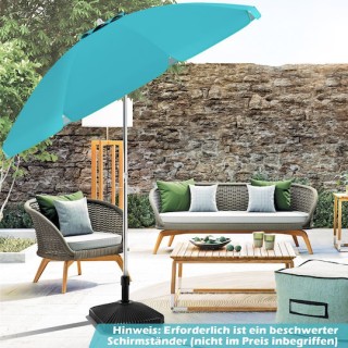 Costway Παραλία Ομπρέλα Μπαλκονιού Προστασίας από τον Ήλιο με Ρύθμι...