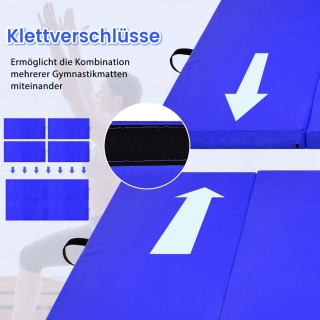 Costway Πτυσσόμενο Στρώμα Γυμναστικής με Επένδυση EPE και Αντιολισθ...