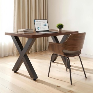 VEVOR Ατσάλινα Πόδια Τραπεζιού X-Frame 750 x 600 mm, Σετ 2 Τεμαχίων...