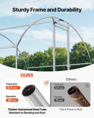 VEVOR Μεταλλικό Κοτέτσι 9.8x6.5x6.5ft με Κάλυμμα και Κλειδαριά Ασφα... VEVOR Μεταλλικό Κοτέτσι 9.8x6.5x6.5ft με Κάλυμμα και Κλειδαριά Ασφα...