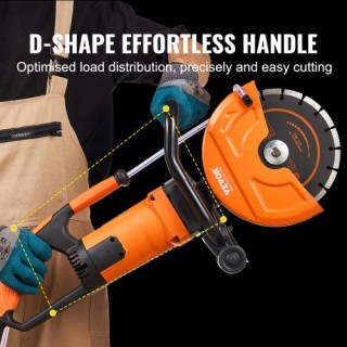 VEVOR Ηλεκτρικό Πριόνι Σκυροδέματος 9 με Αντλία Νερού και Λεπίδα D... VEVOR Ηλεκτρικό Πριόνι Σκυροδέματος 9 με Αντλία Νερού και Λεπίδα D...