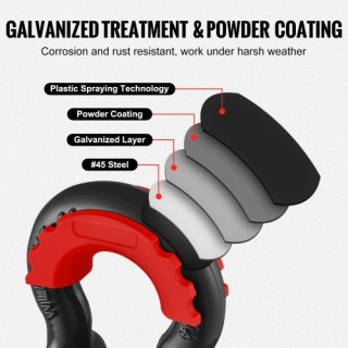 Σετ 2 Δακτυλίων D VEVOR 3/4 με Πείρο 7/8 Αντοχή 62832 lbs  JPXKHJG3...