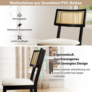 Costway Σετ 2 Καρεκλών Τραπεζαρίας με Επενδυμένο Κάθισμα και Πόδια ... Costway Σετ 2 Καρεκλών Τραπεζαρίας με Επενδυμένο Κάθισμα και Πόδια ...