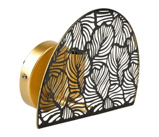 Ostaria Απλίκα Μεταλλική Calathea Μαύρη Χρυσή -37763 Ostaria Απλίκα Μεταλλική Calathea Μαύρη Χρυσή -37763