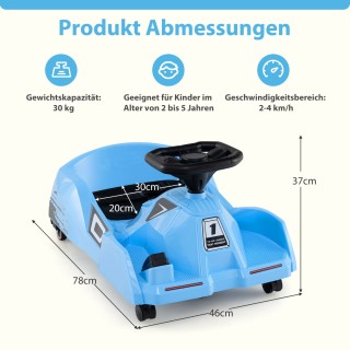 Costway Ηλεκτρικό Καθαριστικό Go-Kart 12V με Αποσπώμενη Σφουγγαρίστ...