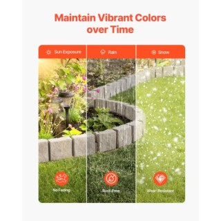 VEVOR Πλαστικό Περίγραμμα Κήπου Ανθεκτικό στο Ξεθώριασμα RZSPZZCCZS...