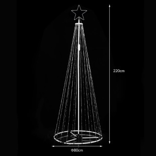 BAKAJI Φωτεινό Χριστουγεννιάτικο Δέντρο 224 cm με 324 LED RGB Έξυπν... BAKAJI Φωτεινό Χριστουγεννιάτικο Δέντρο 224 cm με 324 LED RGB Έξυπν...