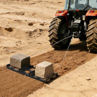 VEVOR Ρυμούλκηση Δισκόσκαπης 122 x 50 cm, Ρυθμιζόμενου Πλάτους & Φο...