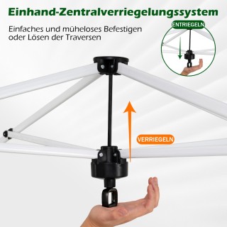 Costway Αναδιπλούμενο κιόσκι κήπου Pop-Up 3 x 3 μ. με 4 σακιά άμμου...