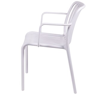 Galileo Καρέκλα με μπράτσα από πλαστικό PP 56x56.5x79.5 cm σχέδιο ρ... Galileo Καρέκλα με μπράτσα από πλαστικό PP 56x56.5x79.5 cm σχέδιο ρ...