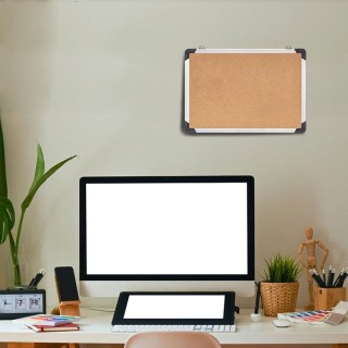 BAKAJI  Τετράγωνος Πίνακας Φελλού με Αλουμινένιο Πλαίσιο για Τοίχο ...