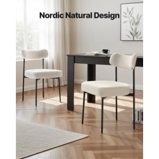 VEVOR Σετ από 2 Μοντέρνες Καρέκλες Φαγητού Boucle της VEVOR JSCYBOF...