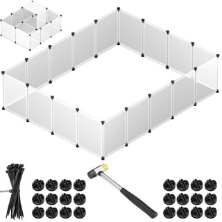 BAKAJI Περίφραξη για Μικρά Ζώα Εσωτερικού Χώρου με Πάτο 18 Πάνελ 02... BAKAJI Περίφραξη για Μικρά Ζώα Εσωτερικού Χώρου με Πάτο 18 Πάνελ 02...