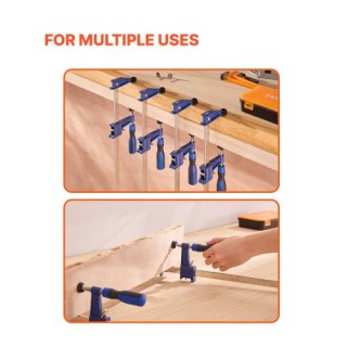 VEVOR Σετ 4 Τεμαχίων Σφιγκτήρες Ξυλουργικής 91,4 εκ. με Κλείδωμα απ...