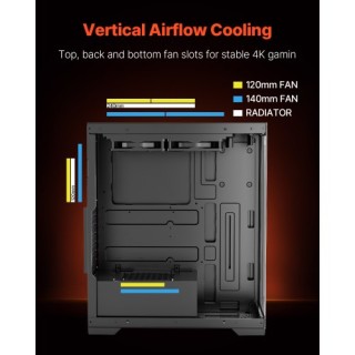 VEVOR Κουτί Υπολογιστή Mid-Tower με 2 x 120 mm Ανεμιστήρες για ATX ... VEVOR Κουτί Υπολογιστή Mid-Tower με 2 x 120 mm Ανεμιστήρες για ATX ...