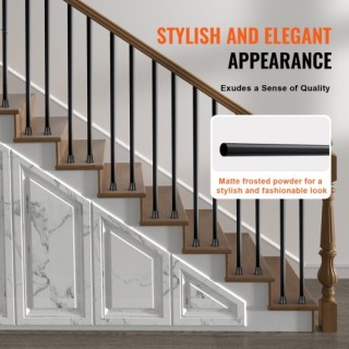 Σιδερένια Κάγκελα Σκάλας VEVOR, 101τμχ, Μαύρο Σατινέ YXKLGZ32YC10P... Σιδερένια Κάγκελα Σκάλας VEVOR, 101τμχ, Μαύρο Σατινέ YXKLGZ32YC10P...