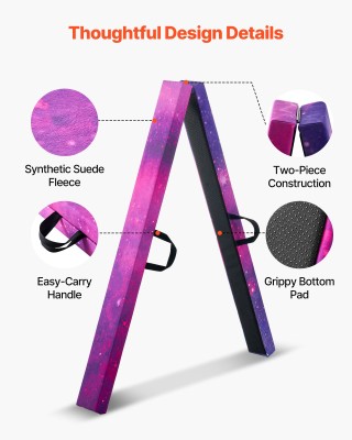 VEVOR Γυμναστική Δοκός Ισορροπίας 2.38m για Παιδιά - Αναδιπλούμενη ...