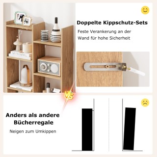 Costway Δενδρόμορφη Βιβλιοθήκη 12 Επιπέδων με Αντικραδασμική Ασφάλε... Costway Δενδρόμορφη Βιβλιοθήκη 12 Επιπέδων με Αντικραδασμική Ασφάλε...