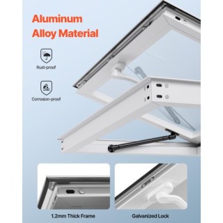 VEVOR Σερβιτόριο Παράθυρο Αλουμινίου για Φορτηγά Τροφίμων 92x61 εκ....