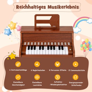 Costway 25 Πλήκτρων Μίνι Ψηφιακό Πιάνο για Παιδιά, Ηλεκτρικό Πιάνο ... Costway 25 Πλήκτρων Μίνι Ψηφιακό Πιάνο για Παιδιά, Ηλεκτρικό Πιάνο ...