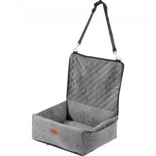 VEVOR Κάθισμα Αυτοκινήτου για Σκύλους έως 18 kg Γκρι  CWZGQCZYHSSFX...