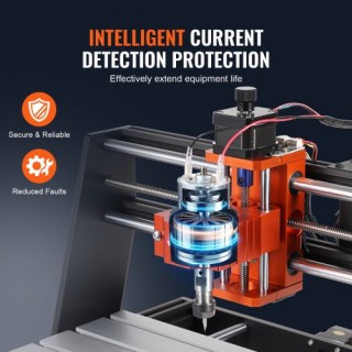 VEVOR  Μηχάνημα CNC Router 300x200x72mm, 120W, 3 Άξονες GRBL, 1200R...