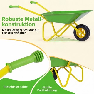 Costway Παιδικό καρότσι χειρός από πλαστικό με ελαστικά παντός εδάφ...