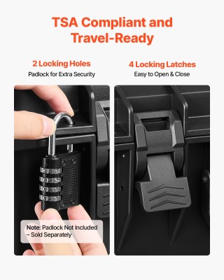 VEVOR Ανθεκτική Θήκη Πιστολιού με Επένδυση XPE Αφρού, Αδιάβροχη, Πρ... VEVOR Ανθεκτική Θήκη Πιστολιού με Επένδυση XPE Αφρού, Αδιάβροχη, Πρ...