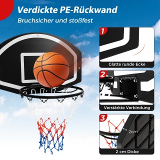 Costway  Μίνι Μπασκετική Στεφάνη Εσωτερικού Χώρου Ø 40εκ για Πόρτα ...
