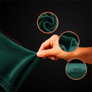 Ruhhy Γωνιακό Κάλυμμα Καναπέ – Ελαστικό Βελούδο Πράσινο 145 - 185 c...