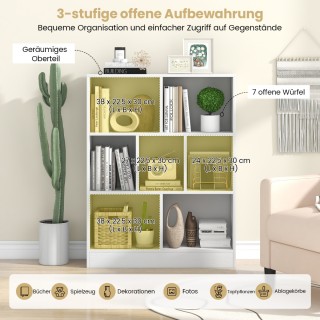 Costway Πρακτική Γοητεία Βιβλιοθήκης με 7 Ράφια - Πολυλειτουργικό ... Costway Πρακτική Γοητεία Βιβλιοθήκης με 7 Ράφια - Πολυλειτουργικό ...