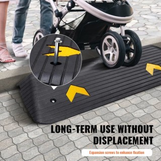 VEVOR Αναβαθμισμένη Λαστιχένια Ράμπα 1.5, Αντιολισθητική για Καροτσ...