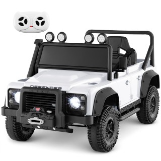Costway Λευκό Ηλεκτρικό Παιδικό Αυτοκίνητο Land Rover Defender με Γ... Costway Λευκό Ηλεκτρικό Παιδικό Αυτοκίνητο Land Rover Defender με Γ...