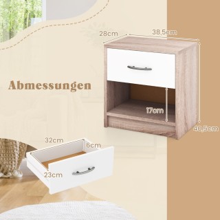 Costway Κομοδίνο με Κλασική Γοητεία και Λειτουργικότητα HU10887CF