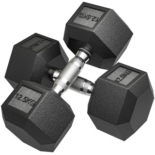 HOMCOM Σετ Αλτήρων Γυμναστηρίου 2x12,5 kg Εξαγωνικοί με Αντιολισθητ... HOMCOM Σετ Αλτήρων Γυμναστηρίου 2x12,5 kg Εξαγωνικοί με Αντιολισθητ...