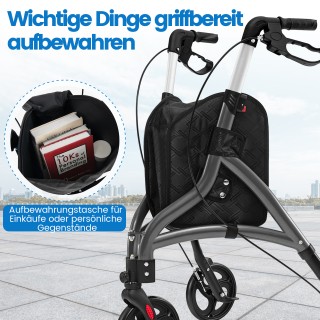 Costway Πτυσσόμενος Περπατητής Αλουμινίου για Ηλικιωμένους με Μεγάλ... Costway Πτυσσόμενος Περπατητής Αλουμινίου για Ηλικιωμένους με Μεγάλ...